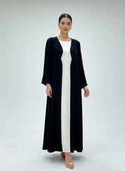 C 1843 Black Beaded Abaya