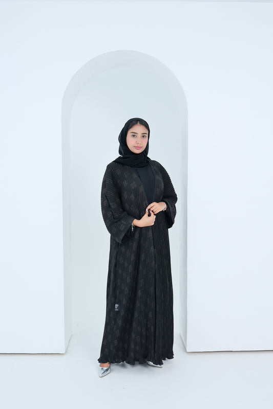 C-2x2-Pleated-Black-Abaya-09