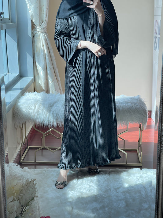 C-Pleated-DarkGrey-Abaya