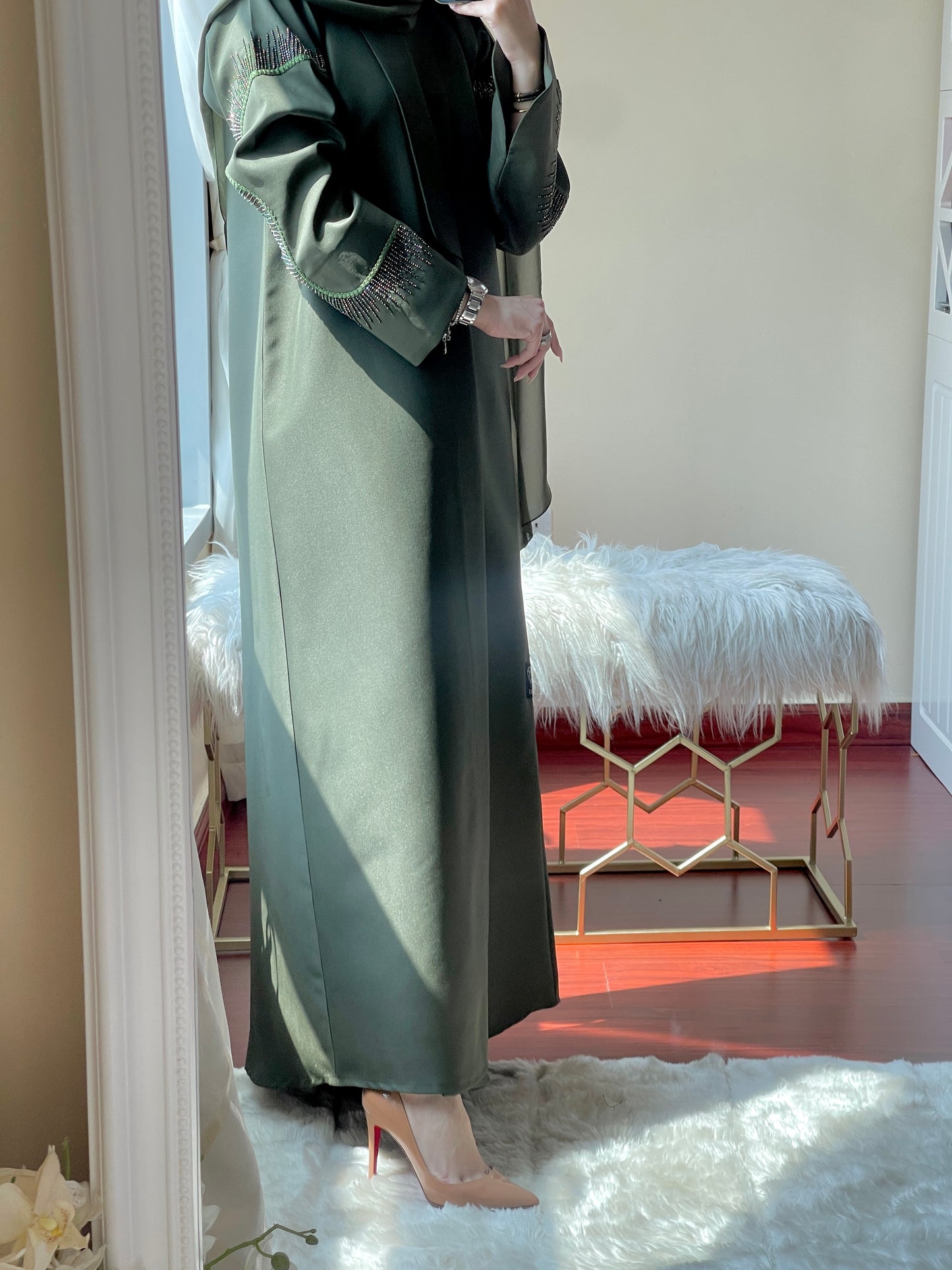 CE-Green-Satin-Coat-Abaya-Set