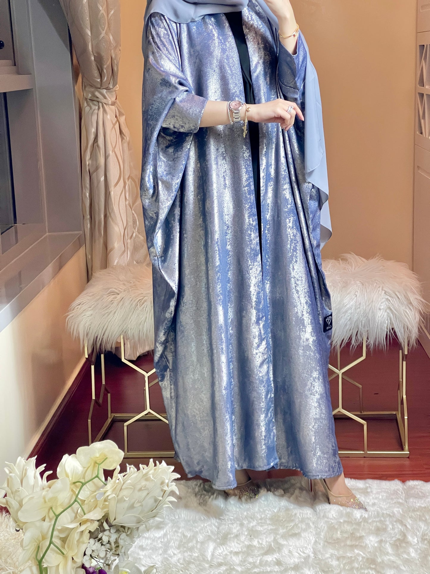 C-LightBlue-Shimmer-Bisht-Abaya