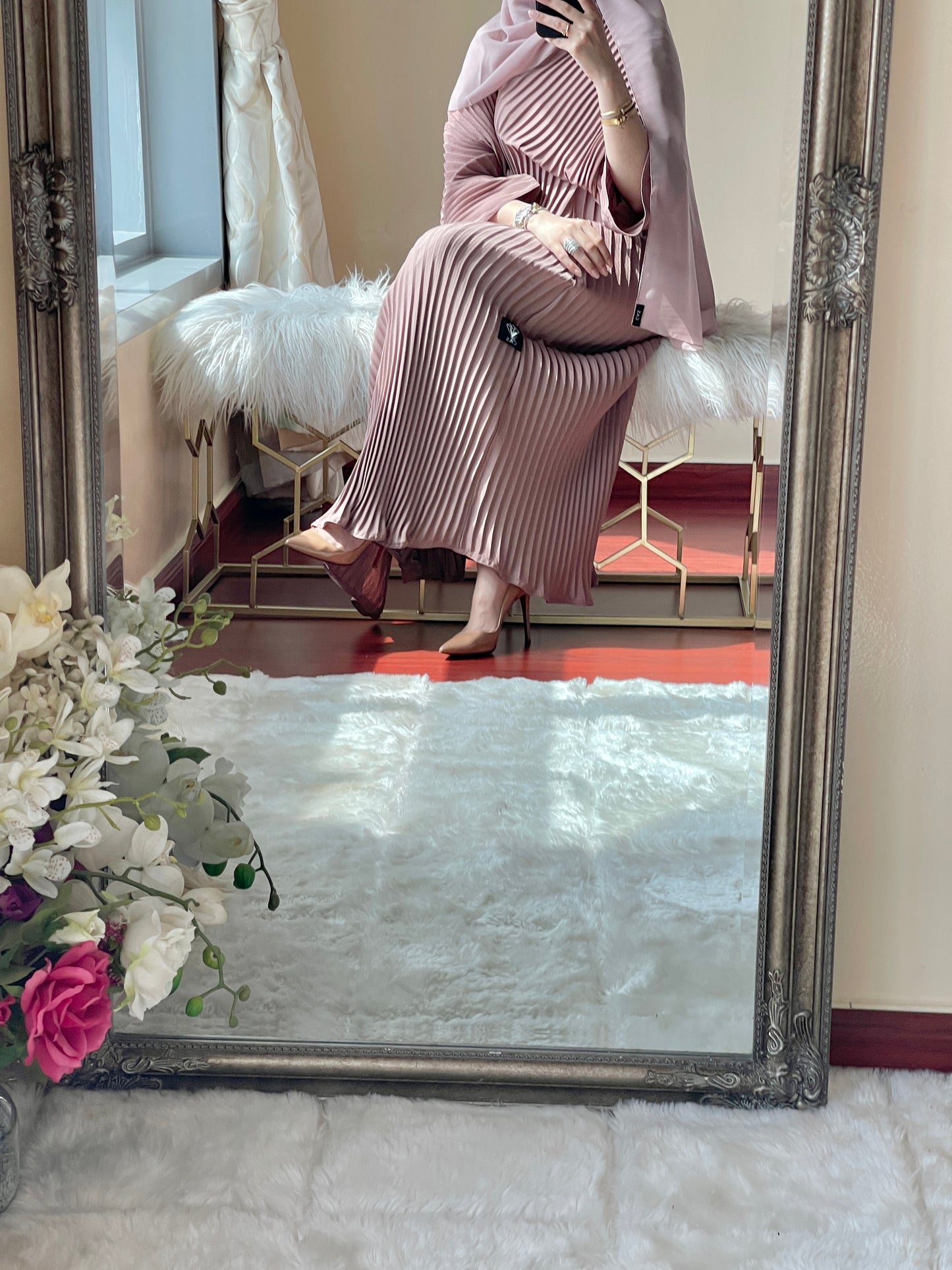 C-Pleated-Rose-Pink-Abaya