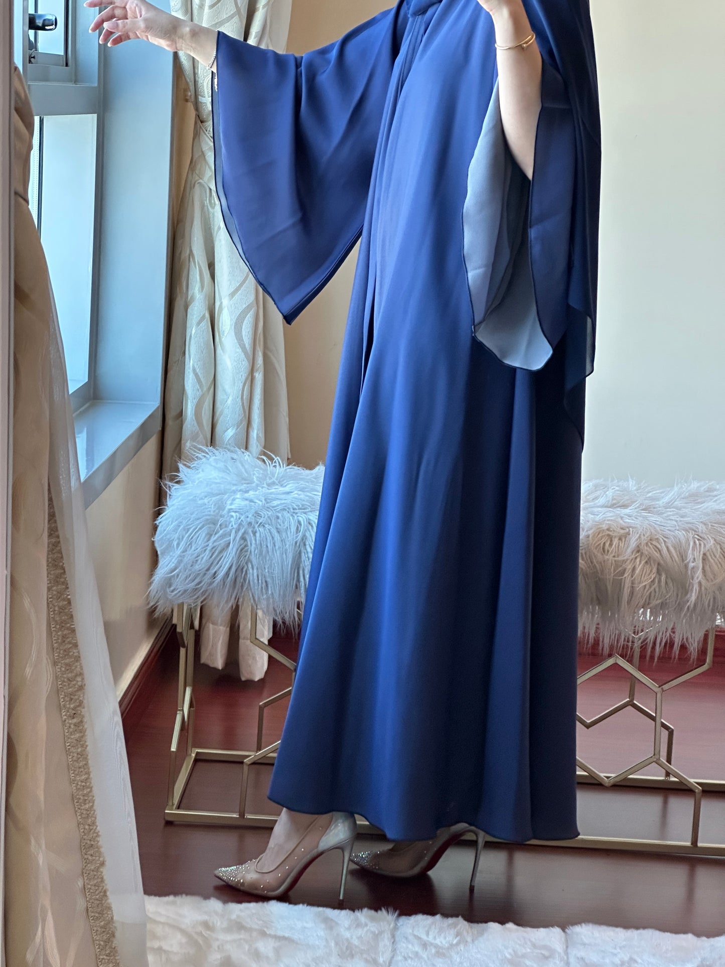 C-RoyalBlue-Silver-Duotone-Abaya-Set