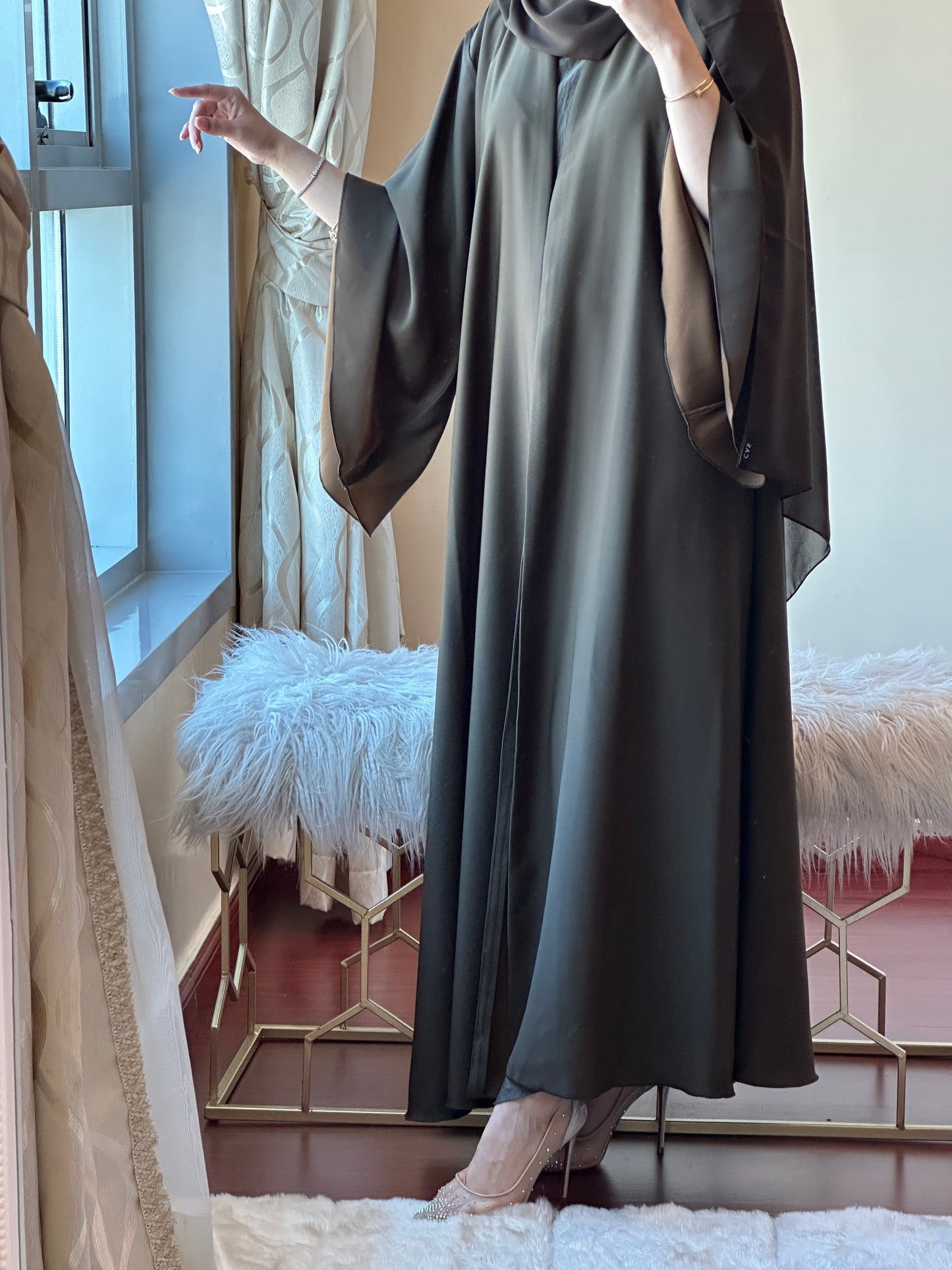 C-OliveGreen-Gold-Duotone-Abaya