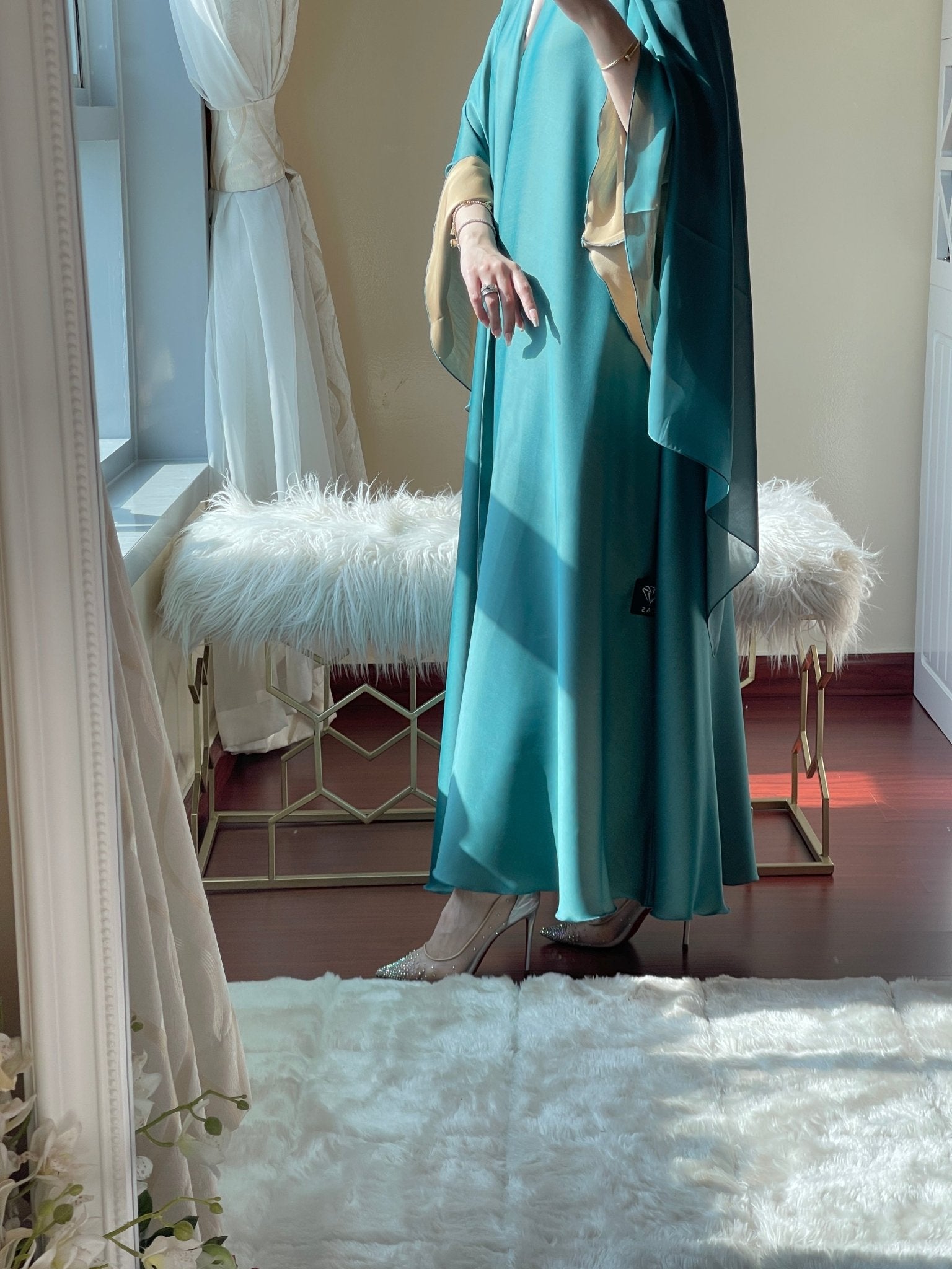 C - RTW - Teal - Gold - Duotone - Abaya